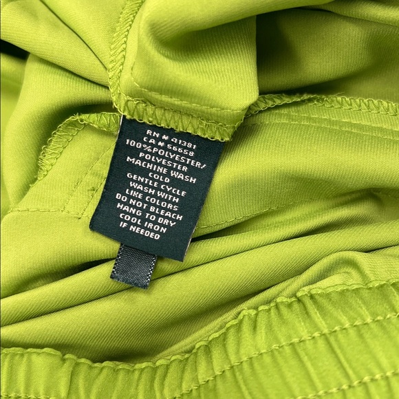 Lauren Ralph Lauren Charmeuse Green Cargo Jogger Draw String Relaxed Pants 14P - Picture 9 of 12
